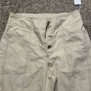 Sienna Sky Beige Elastic Waist Pants